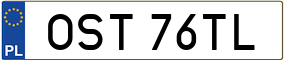 Trailer License Plate
